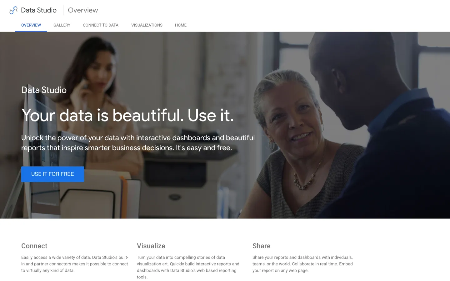 Looker Studio overview page, captured 11 September 2026