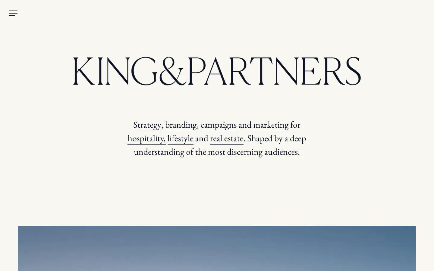King & Partners homepage captured 20 September 2026