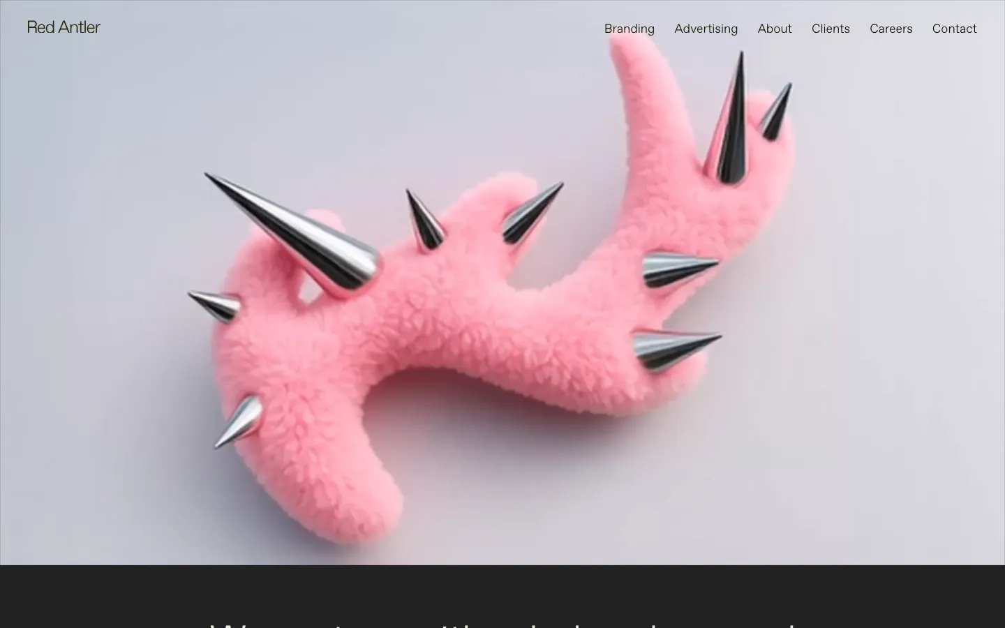 Red Antler homepage, captured 25 September 2026: We partner with rule-breakers and future-makers