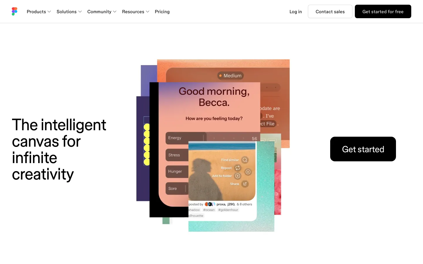 Figma's homepage on 15 September 2026: The intelligent canvas for infinite creativity