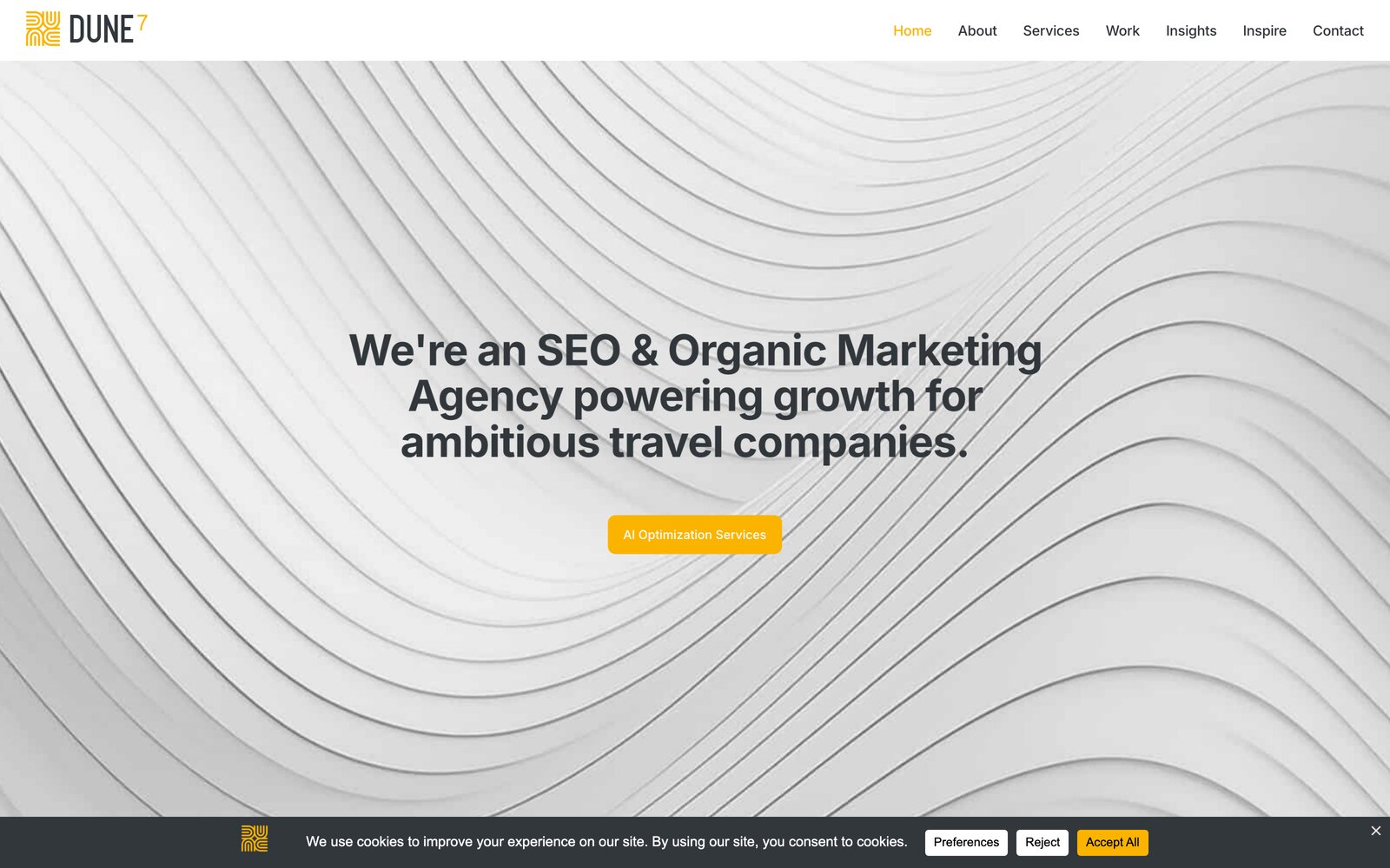 Dune7: Consultancy brand and website, 4 weeks