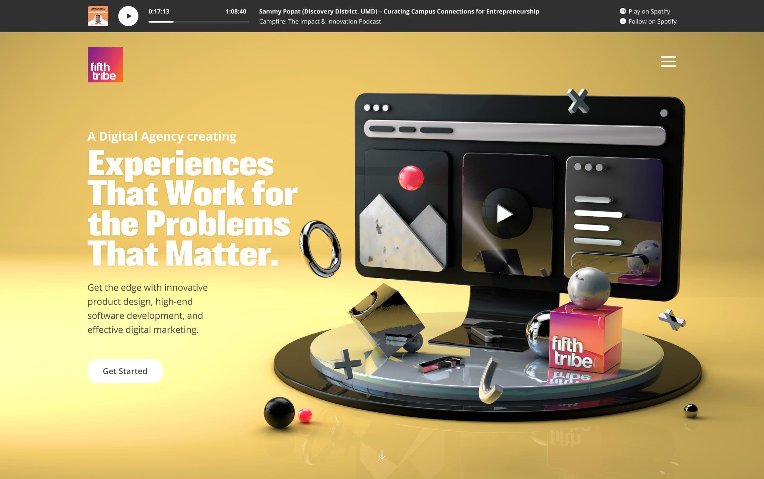 The Fifth Tribe: A Website Redesign for a top D.C. Agency