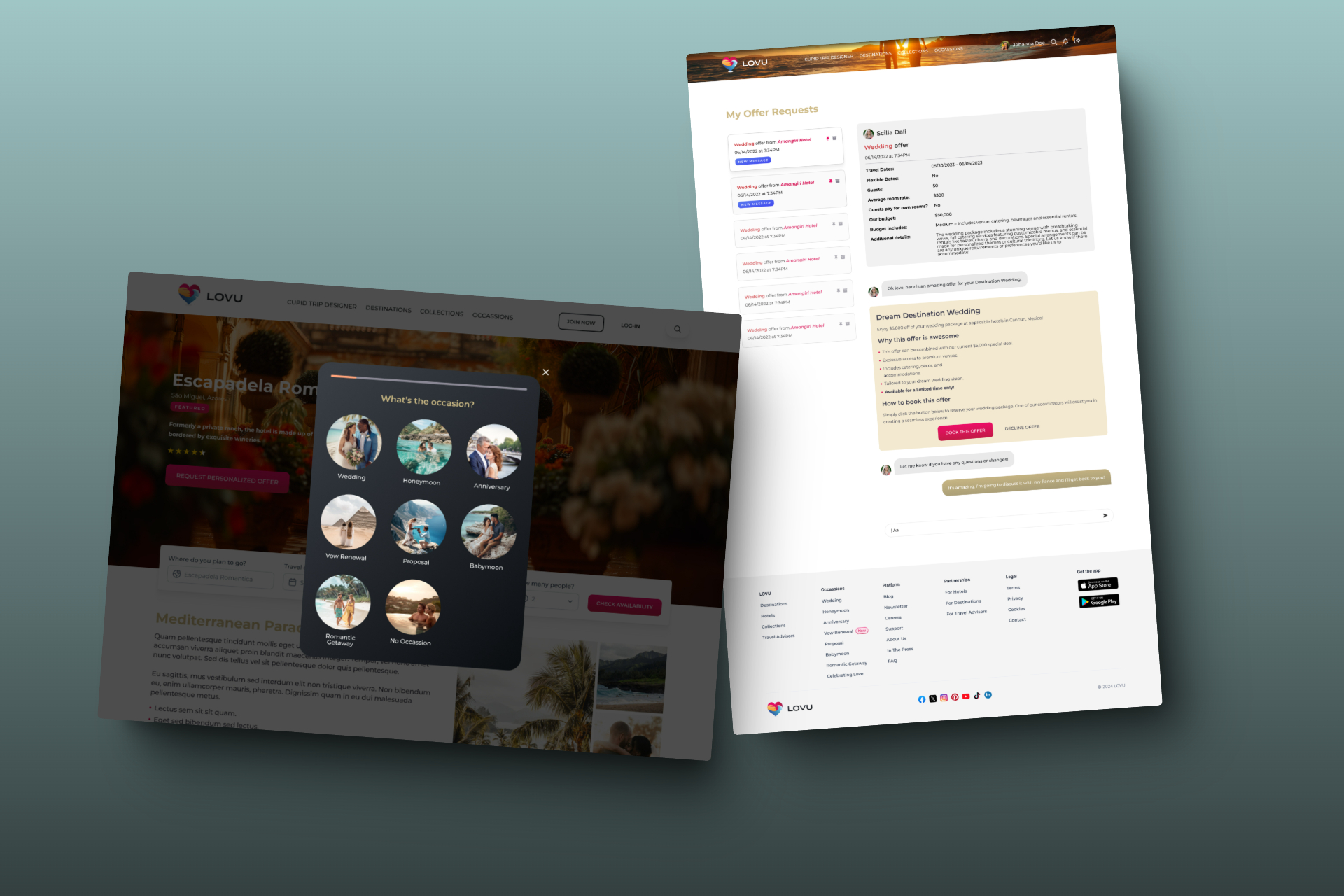 LOVU Romace Travel Platform