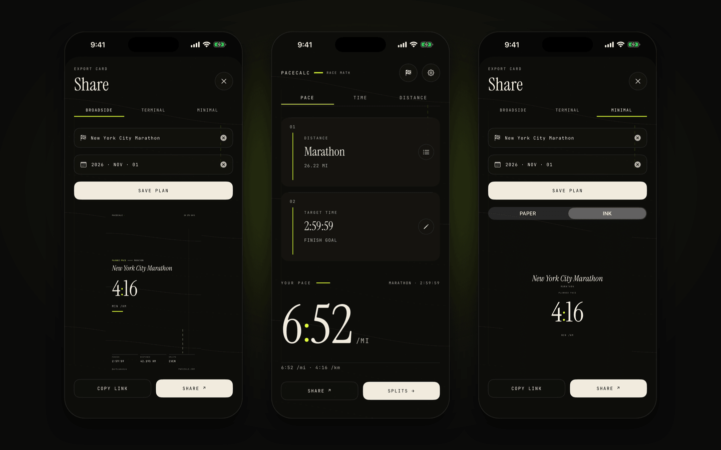 PaceCalc for iOS — Run Pace Calculator
