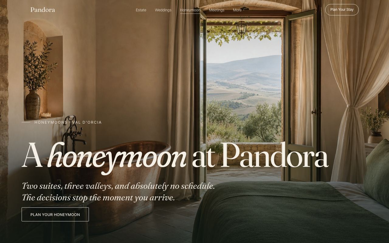 Honeymoon page hero