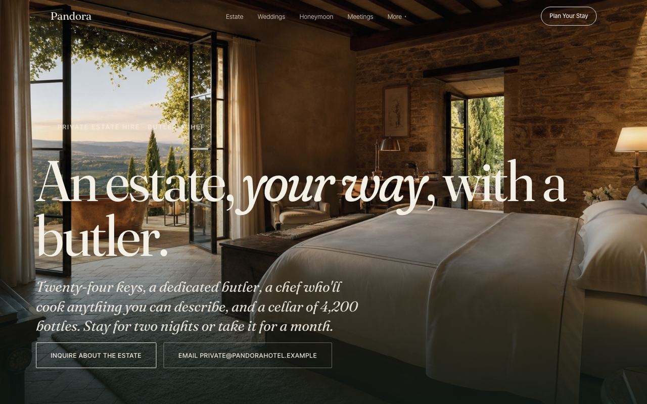 Luxury funnel page
