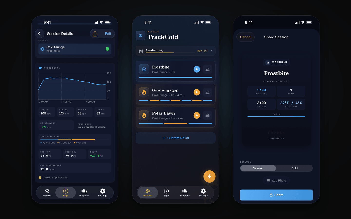 TrackCold — Cold Therapy Tracker